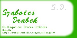 szabolcs drabek business card